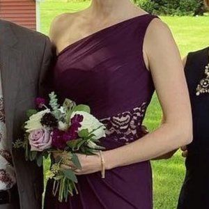 David's Bridal Size 4 Plum Bridesmaid Dress